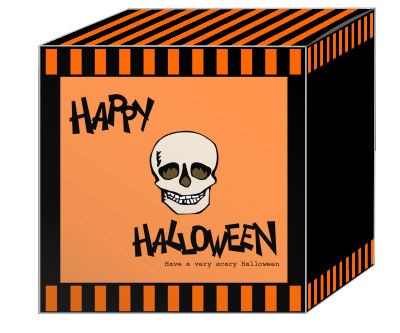 Striped Border Halloween Boxes