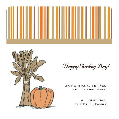 Stripes Thanksgiving Coasters