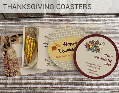 Custom Thanksgiving Coaster, Personalized Custom Thanksgiving Coasters