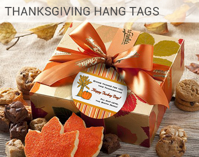 Custom Thanksgiving favor tags, Personalized Favor Tags, Thanksgiving favors hang tags.