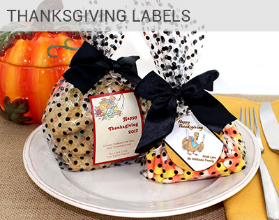 Personalized Thanksgiving Labels and Stickers.