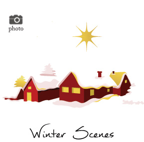 Christmas Winter Scenes Family Cards