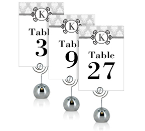 Monogram DIY Wedding Wedding Table Numbers, 3 1/2  x 5 Flat Table Number for Stand, , personalized wedding papers