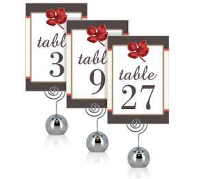 Polka Floral DIY Wedding Wedding Table Numbers, 3 1/2  x 5 Flat Table Number for Stand, , personalized wedding papers