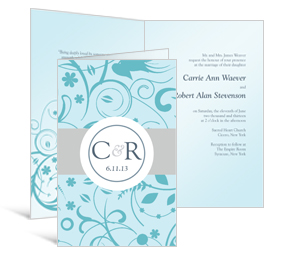 Serenity half-Fold Invitation