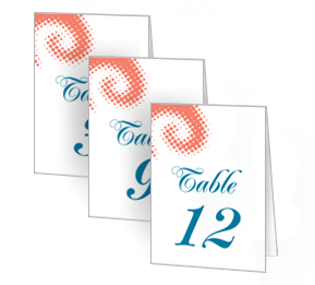 Modern DIY Wedding Wedding Table Numbers, 3 1/2 x 5 Large Table Number Cards, personalized wedding papers