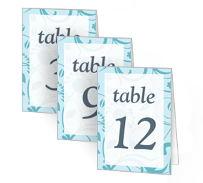 Serenity Wedding Table Numbers