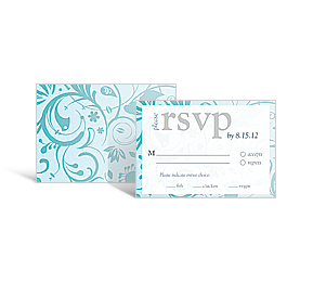 Serenity Dinner Choice RSVP Cards