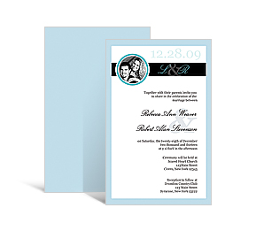 Memorable Wedding  DIY Rectangle Invitation 5 x 7.875