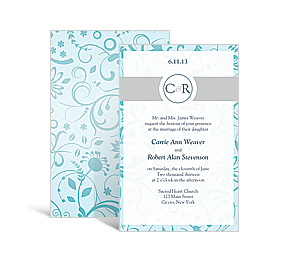 Serenity Rectangle Invitation 5 x 7.875