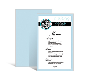 Memorable Custom Rectangle wedding cards, DIY menu cards