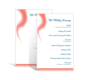 Modern DIY Wedding Wedding Rectangle Programs 5 x 7.875, personalized wedding papers