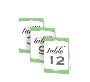  wedding table tents