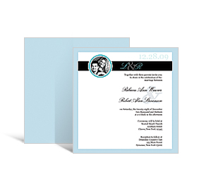 Memorable Wedding DIY Square Invitation 5.875 x 5.875