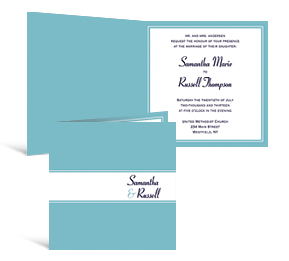 Classical Square Pocket Invitation Wedding Stationery