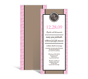 RococoDIY Wedding Tea Length Invitation, personalized wedidng kit