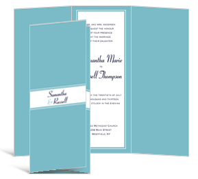 Wedding Custom Rectangle Invitation 5.875 x5.875