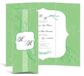  Wedding Tri Fold Invitation