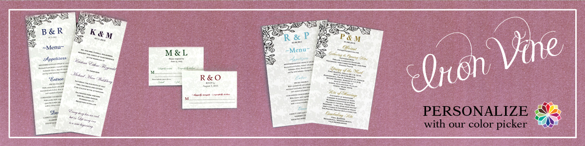 Grape Vine inspired wedding invites and custom color option, wedding invitations cards, wedding papers, diy wedding, wedding cards, wedding menu, wedding programs