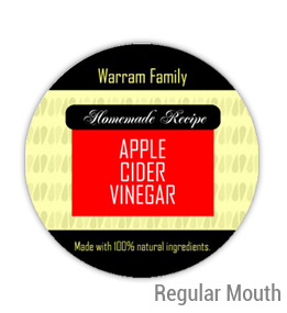 Apple Cider Vinegar Regular Mouth Ball Jar Topper Insert