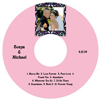 Art Nouveau CD Wedding Label