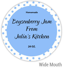 Boysenberry Jam Wide Mouth Ball Jar Topper Insert