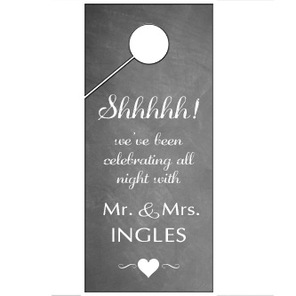 Chalkboard Door Wedding Door Hanger 4x9