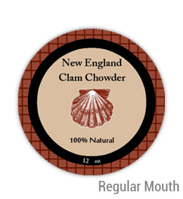 Clam Chowder Regular Mouth Ball Jar Topper Insert