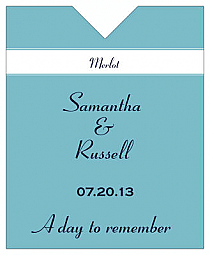 Classic Wine Wedding Label 3.25x4