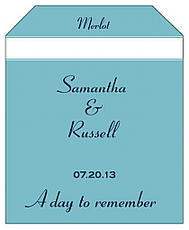 Classic Wine Wedding Label