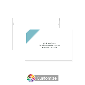 Custom Printing on Wedding Classical Response Card Envelopes
