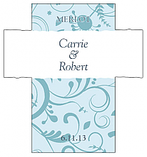 Customized Provencale Rectangle Wine Wedding Label 3.5x3.75