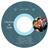 Wedding CD DVD Labels - Custom Wedding CD and DVD Labels Personalized with your photo, text and ...