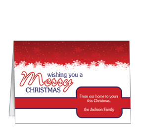 christmas card w envelope 7875 x 550 frosty snowman design 1 business style