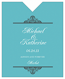 Glamorous Wine Wedding Label 3.25x4