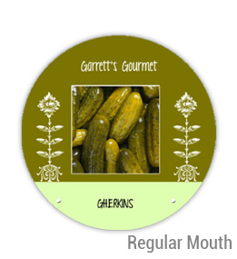 Garretts Gourmet Gherkins Regular Mouth Ball Jar Topper Insert