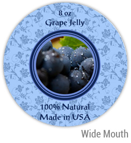 Grape Jelly Wide Mouth Ball Jar Topper Insert