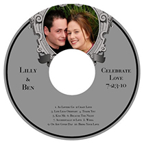 Wedding CD DVD Labels - Custom Wedding CD and DVD Labels Personalized with your photo, text and ...