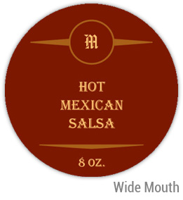 Mexican Salsa Wide Mouth Ball Jar Topper Insert