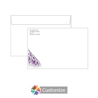 Custom Ivy Lace Envelopes for Wedding Invitations