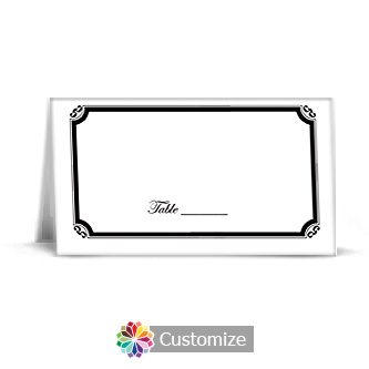 Monarch 3.5 x 2 Wedding Place Card