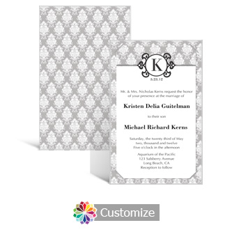 Monogram Wedding Stationery,custom wedding invitations, invitations