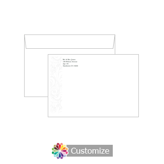 Custom Olde  Envelopes for Wedding Thank You Card