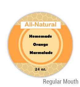 Orange Marmalade Regular Mouth Ball Jar Topper Insert