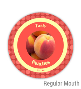 Peaches Regular Mouth Ball Jar Topper Insert