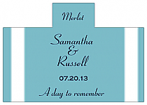 Personalized Classic Rectangle Wine Wedding Label 4.25x3