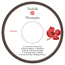 Polka CD Wedding Labels
