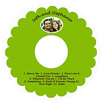Ribbon CD Wedding Label