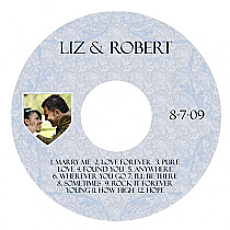 Romanesque CD Wedding Labels