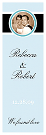 Simple Portrait Vertical Tall Rectangle Wine Wedding Label